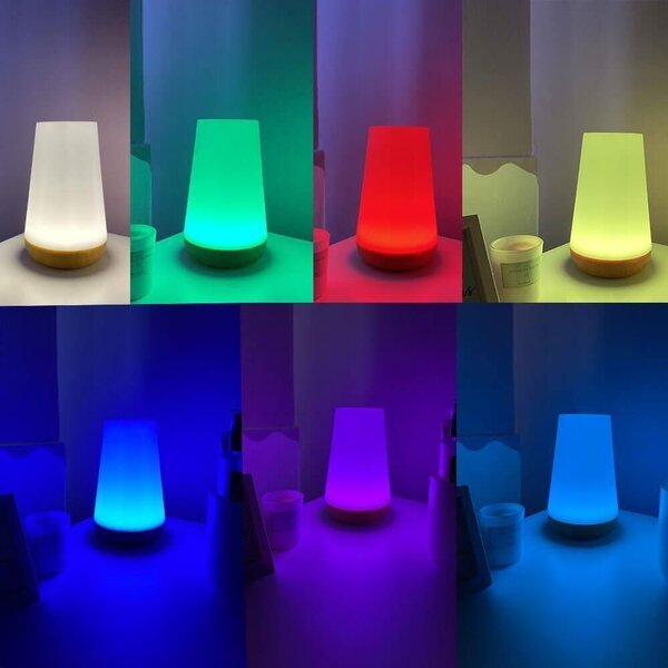 4Leaders Chytrá LED lampička měnící barvy 7 barev 15,5×9,5×9,5 cm