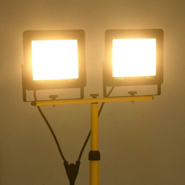LED reflektor se stojanem 2 x 100 W teplé bílé světlo