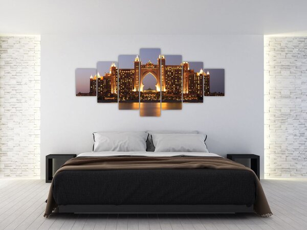 Obraz stavby v Dubaji (210x100 cm)