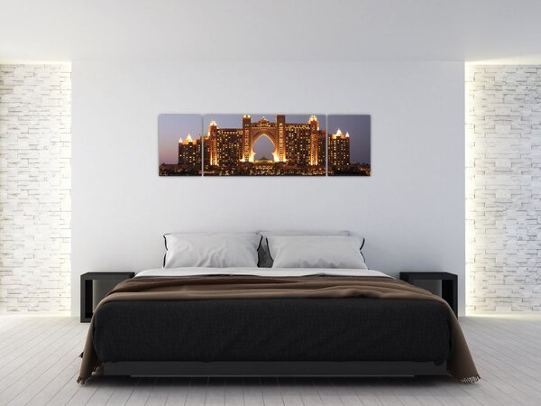 Obraz stavby v Dubaji (170x50 cm)