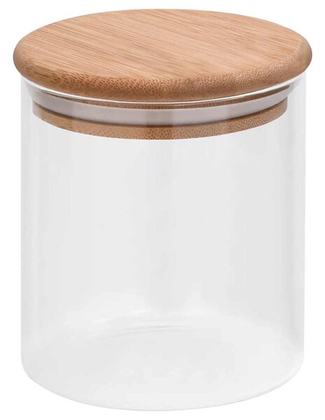 Skleněné dózy s bambusovým víčkem 10 ks 600 ml