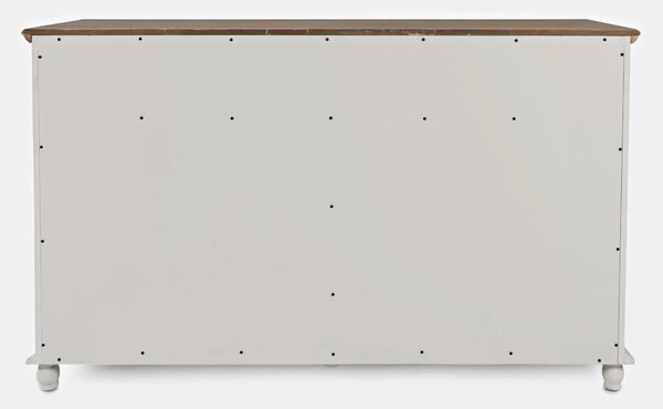 LivinHill Komoda Avola 147 cm z masivu krémová/hnědá