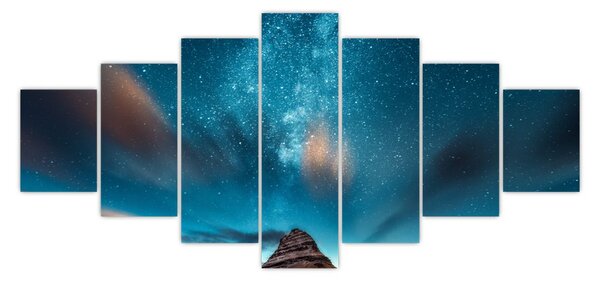 Obraz modré mléčné dráhy (210x100 cm)