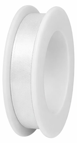 Satin Elegance White – saténová stuha bílá 10mm x 4m (4,-Kč/m)