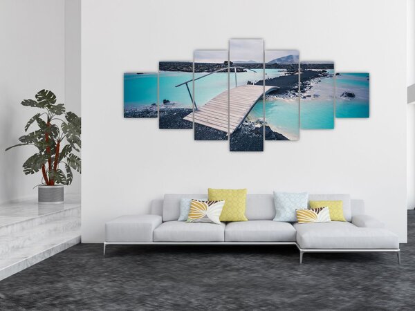 Obraz dřevěného mostu (210x100 cm)