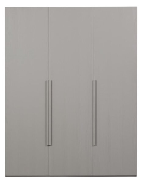 Šedá modulární skříň v dekoru ořechu 165x210x58 cm Rens – WOOOD