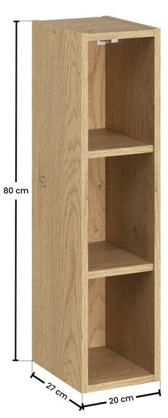 Comad Závěsná koupelnová skříňka UNI 50 cm kašmírová/dub cremona