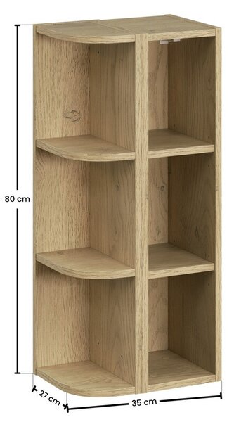 Comad Koupelnový regál UNI 35 cm dub cremona