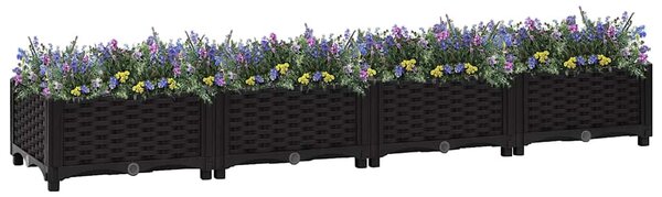 Vyvýšený záhon 160 x 40 x 23 cm polypropylen
