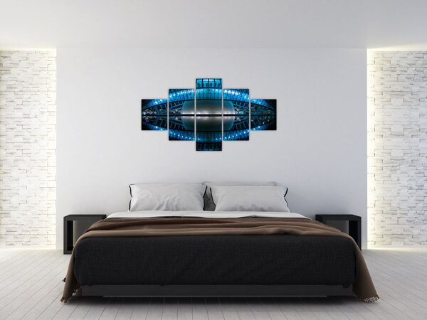 Obraz fotbalového stadionu (125x70 cm)