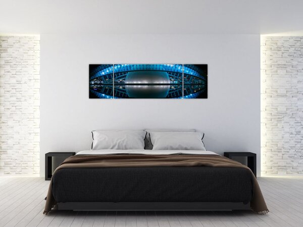 Obraz fotbalového stadionu (170x50 cm)
