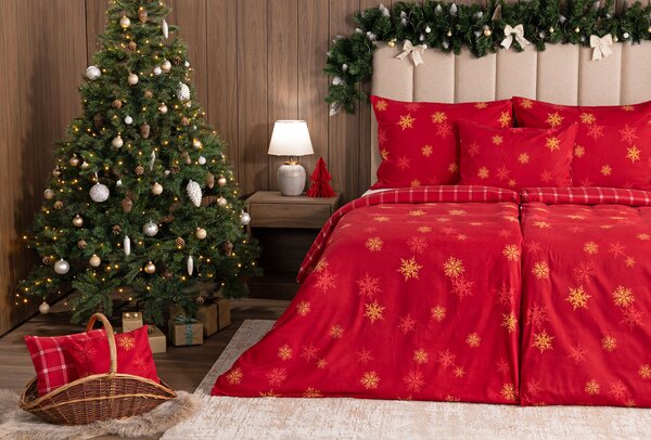 Povlečení Vánoční romance Flanel premium 1x 140/200, 1x 70/90