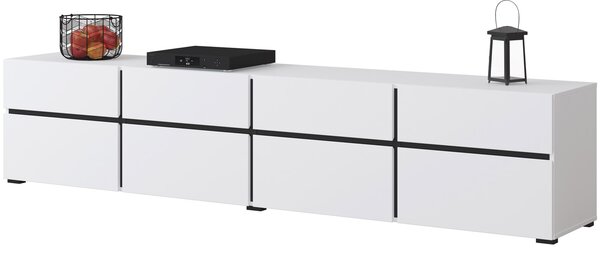 RTV komoda CROSI 40 bílá / černá
