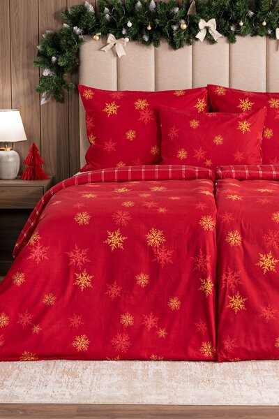 Povlečení Vánoční romance Flanel premium 1x 140/200, 1x 70/90