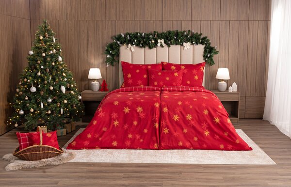 Povlečení Vánoční romance Flanel premium 1x 140/200, 1x 70/90