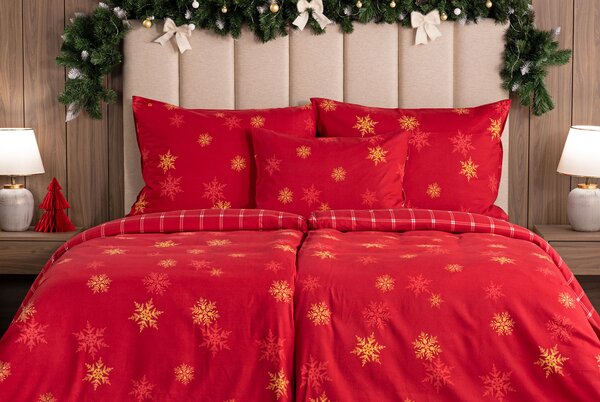 Povlečení Vánoční romance Flanel premium 1x 140/200, 1x 70/90