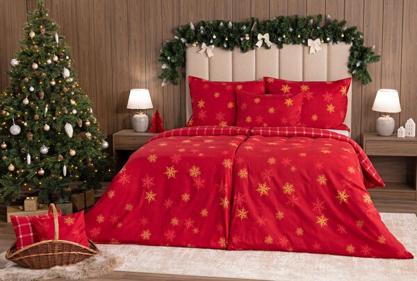 Povlečení Vánoční romance Flanel premium 1x 140/200, 1x 70/90