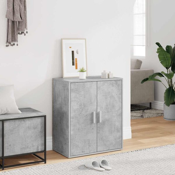 Botník betonově šedý 60 x 35 x 70 cm kompozitní dřevo