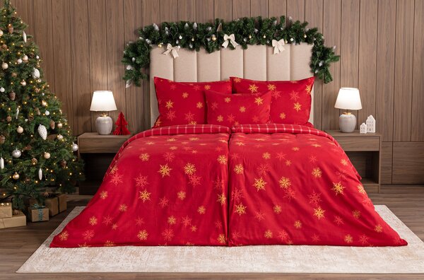 Povlečení Vánoční romance Flanel premium 1x 140/200, 1x 70/90