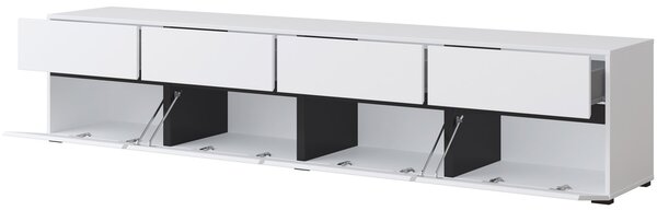 RTV komoda CROSI 40 bílá / černá