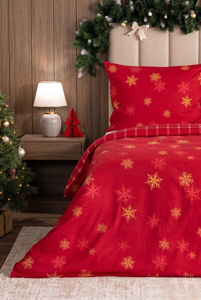 Povlečení Vánoční romance Flanel premium 1x 140/200, 1x 70/90