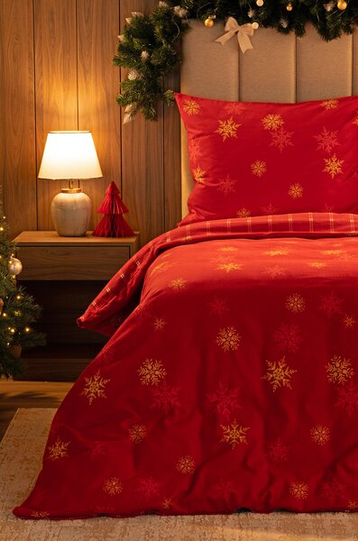 Povlečení Vánoční romance Flanel premium 1x 140/200, 1x 70/90
