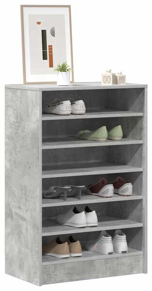 Botník betonově šedý 60 x 35 x 92 cm kompozitní dřevo
