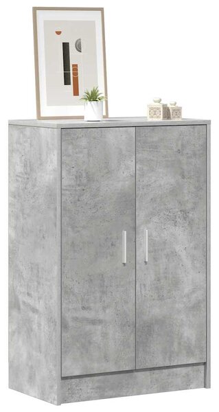 Botník betonově šedý 60 x 35 x 92 cm kompozitní dřevo