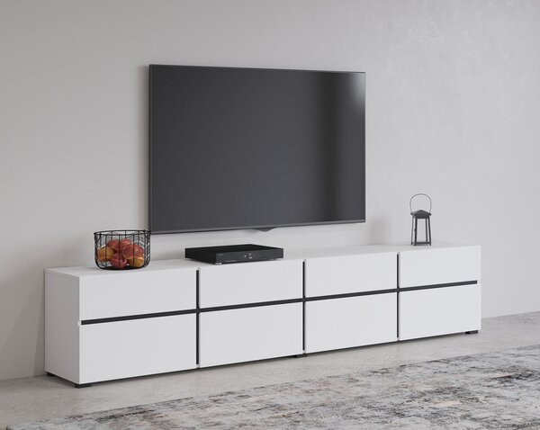 RTV komoda CROSI 40 bílá / černá