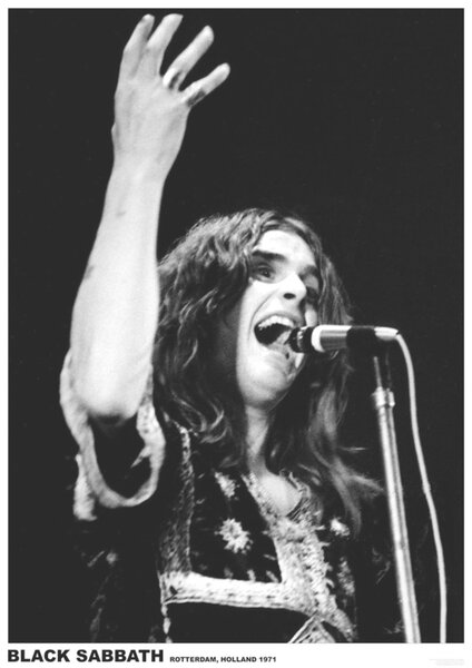Plakát, Obraz - Black Sabbath (Ozzy Osbourne) - Rotterdam, Holland 1971