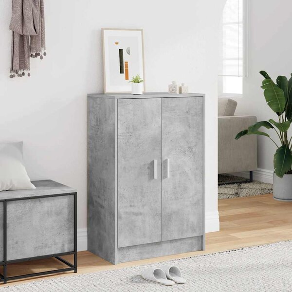 Botník betonově šedý 60 x 35 x 92 cm kompozitní dřevo