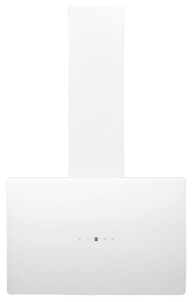 Nástěnná digestoř 60 cm ocel a tvrzené sklo bílá