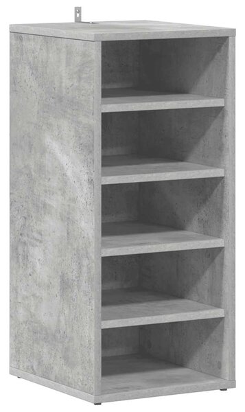 Botníky 2 ks betonově šedé 31,5 x 35 x 70 cm kompozitní dřevo