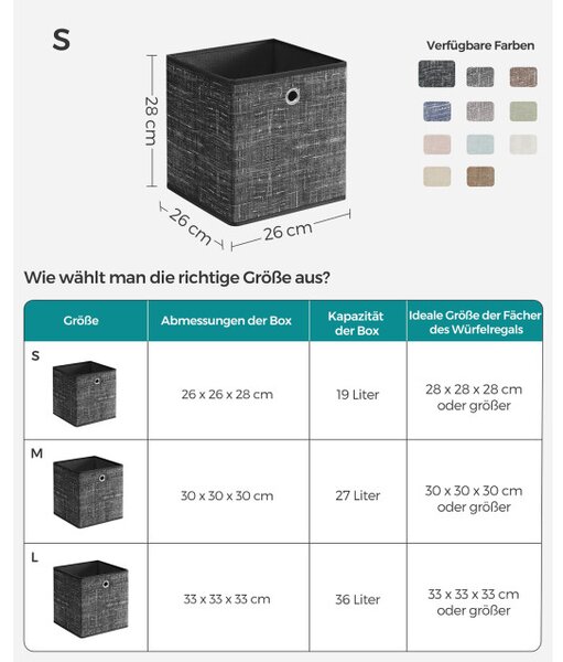 Set stohovatelných boxů RFB026B01 (6 ks)