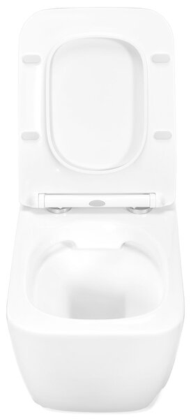 Rea Martin - závěsná WC mísa Rimless 51x37 s pomalu-padajícím sedátkem, bílá, REA-C8006