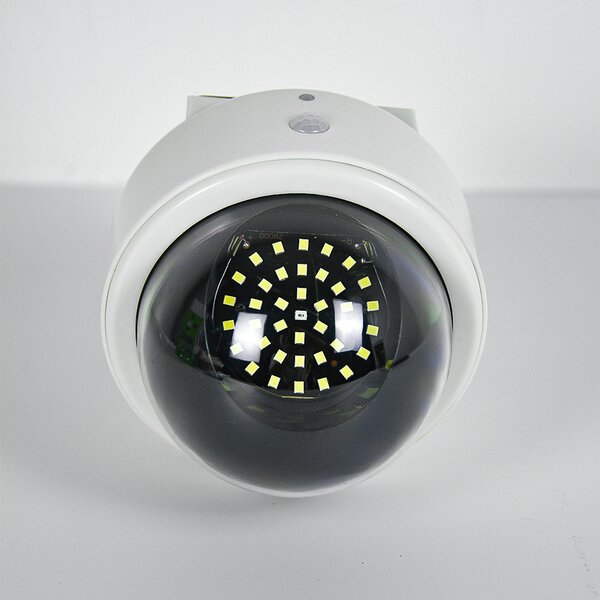 LEDsolar 39 nástěnná lampa atrapa kamery se sensorem, 39 LED se senzorem, bezdrátové, iPRO, 1,5 W, studená barva