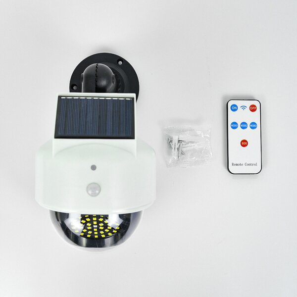 LEDsolar 39 nástěnná lampa atrapa kamery se sensorem, 39 LED se senzorem, bezdrátové, iPRO, 1,5 W, studená barva