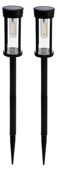 LEDsolar Tungsten kulaté na osvětlení cesty 2 ks, bezdrátové, iPRO, 1W, teplá barva
