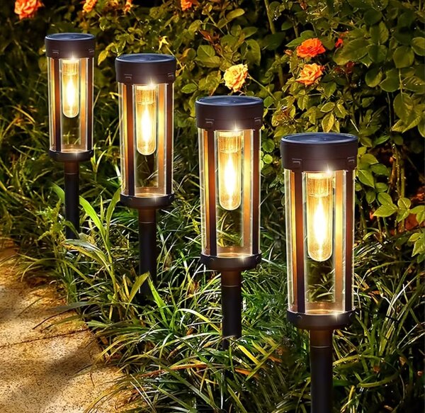 LEDsolar Tungsten kulaté na osvětlení cesty 2 ks, bezdrátové, iPRO, 1W, teplá barva