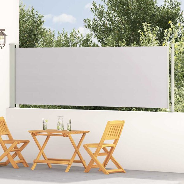 Zatahovací boční markýza 117 x 600 cm šedá