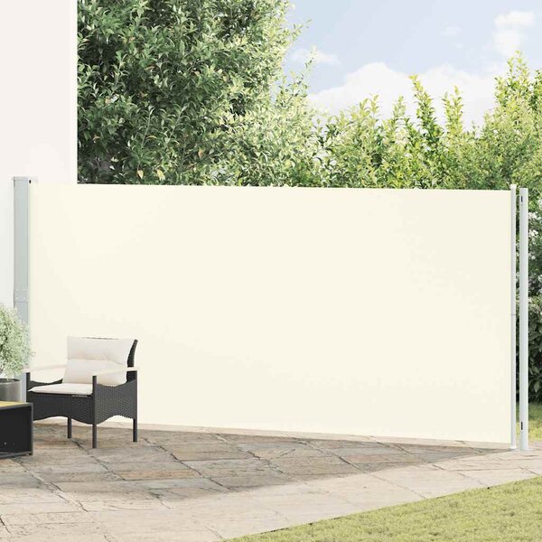 Zatahovací boční markýza 180 x 600 cm krémová