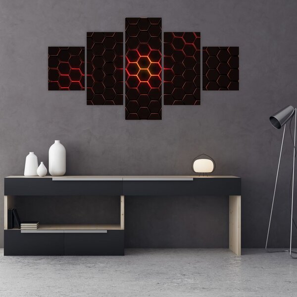 Obraz pletiva (125x70 cm)