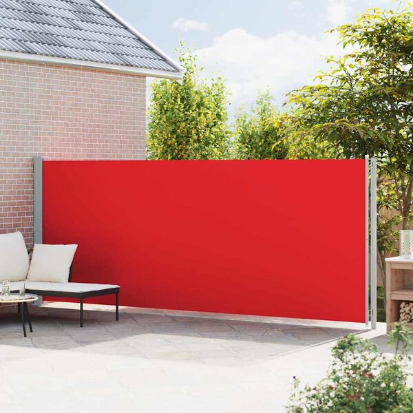 Zatahovací boční markýza 180 x 600 cm červená