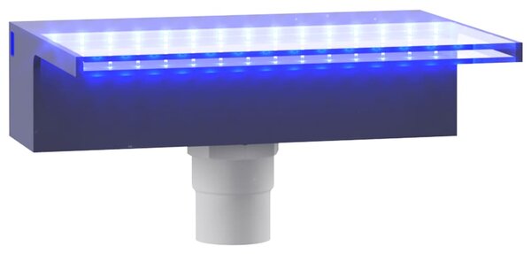 Přelivový vodopád s RGB LED osvětlením akryl 30 cm