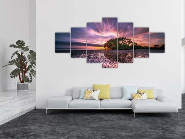 Obraz stromu na pláži (210x100 cm)