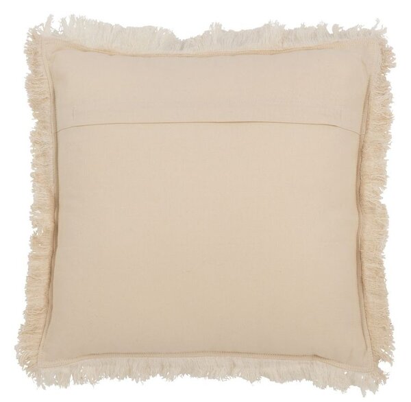 Béžový mušelínový polštář s třásněmi Muslin - 45*10*45 cm - J-Line by Jolipa