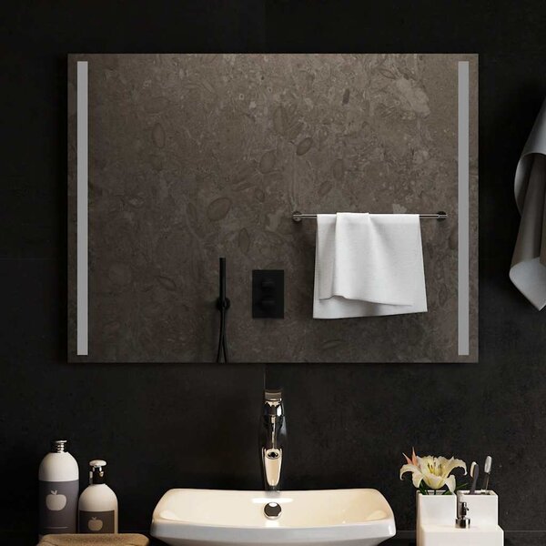Koupelnové zrcadlo s LED osvětlením 80 x 60 cm