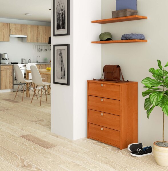 Ak furniture Botník Marienne 60 cm - 4 dvířka olše