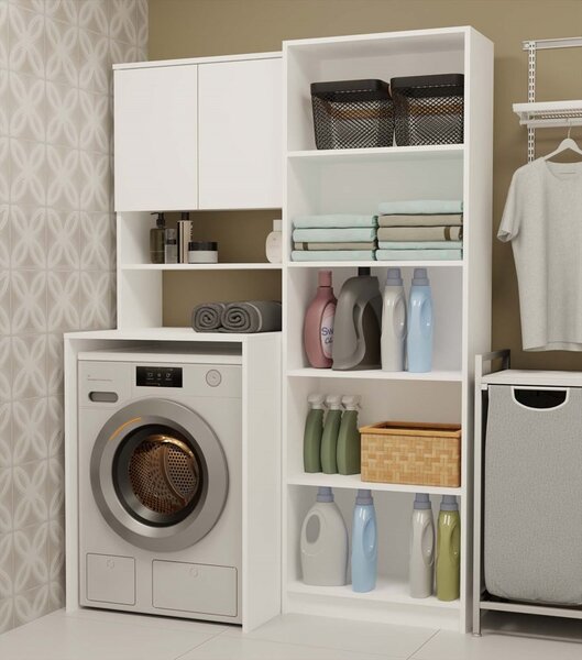 TP Living Koupelnová skříňka nad pračku POLA MULTI bílá