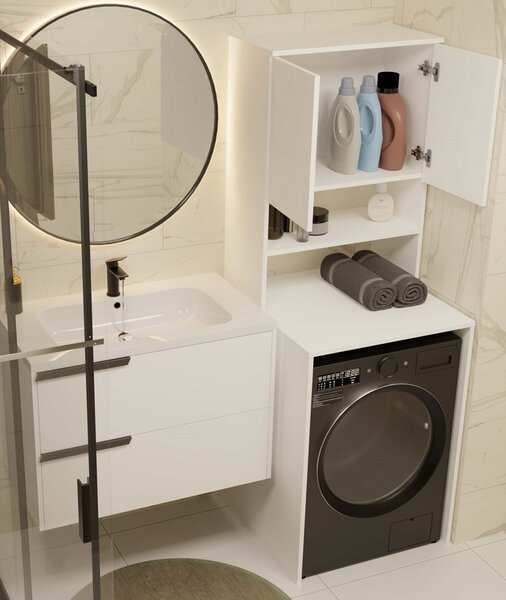 TP Living Koupelnová skříňka nad pračku POLA MULTI bílá